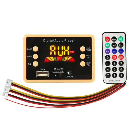 Car 12V Color Screen Audio MP3 Player Decoder Board FM Radio TF Card USB, with Bluetooth Function & Remote Control by buy2fix