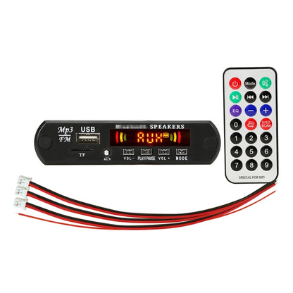 Car 12V 2x3W Audio MP3 Player Decoder Board FM Radio TF USB 3.5mm AUX, with Bluetooth / Recording Call Function / Power Amplifier / Remote Control by buy2fix