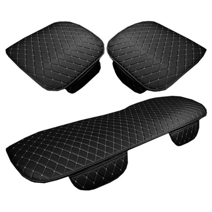 Car Seat Cushion Universal Simple Seat Cover Anti-slip Mat Auto Accessories (Black Red) by buy2fix