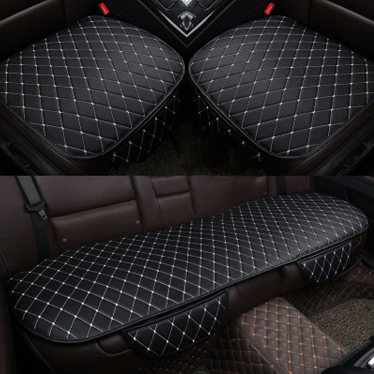 Car Seat Cushion Universal Simple Seat Cover Anti-slip Mat Auto Accessories (Black White) by buy2fix