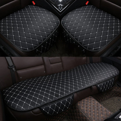 Car Seat Cushion Universal Simple Seat Cover Anti-slip Mat Auto Accessories (Black White) by buy2fix