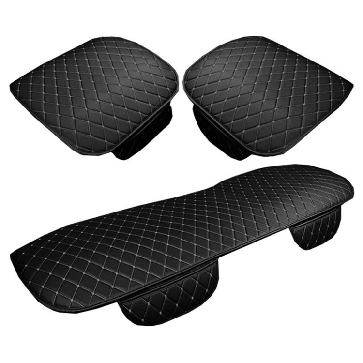 Car Seat Cushion Universal Simple Seat Cover Anti-slip Mat Auto Accessories (Black White) by buy2fix