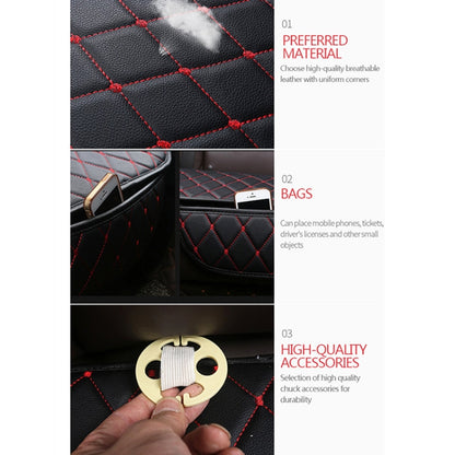 Car Seat Cushion Universal Simple Seat Cover Anti-slip Mat Auto Accessories (Black White) by buy2fix