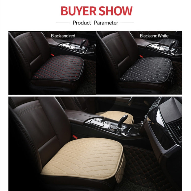 Car Seat Cushion Universal Simple Seat Cover Anti-slip Mat Auto Accessories (Black White) by buy2fix
