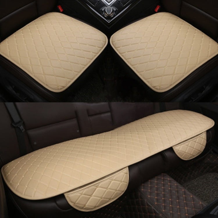 Car Seat Cushion Universal Simple Seat Cover Anti-slip Mat Auto Accessories (Beige) by buy2fix