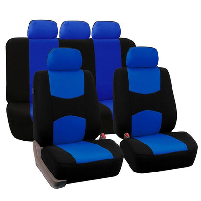 9 in 1 Universal Four Seasons Anti-Slippery Cushion Mat Set for 5 Seat Car, Style:Ordinary (Blue) by buy2fix