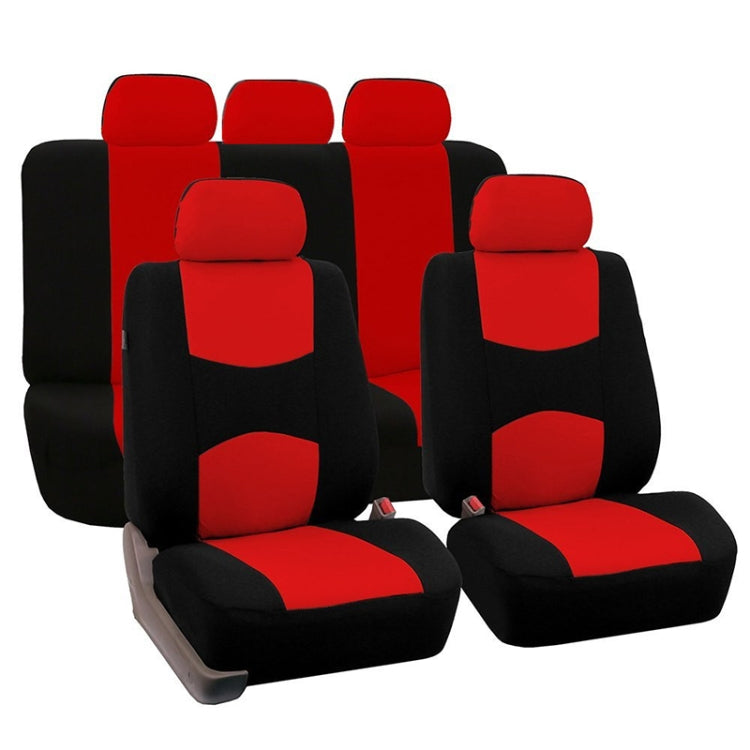 9 in 1 Universal Four Seasons Anti-Slippery Cushion Mat Set for 5 Seat Car, Style:Ordinary (Red) by buy2fix