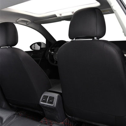 4 in 1 Universal PU Leather Four Seasons Anti-Slippery Front Seat Cover Cushion Mat Set for 2 Seat Car (Black) - Seat Accessories by buy2fix | Online Shopping UK | buy2fix