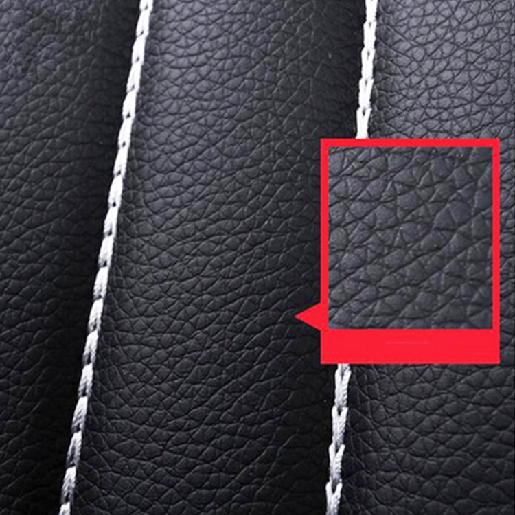 4 in 1 Universal PU Leather Four Seasons Anti-Slippery Front Seat Cover Cushion Mat Set for 2 Seat Car (Grey) - Seat Accessories by buy2fix | Online Shopping UK | buy2fix