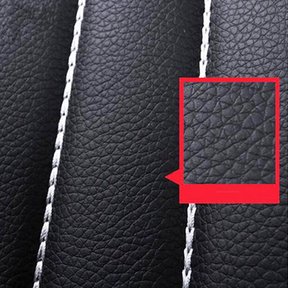 4 in 1 Universal PU Leather Four Seasons Anti-Slippery Front Seat Cover Cushion Mat Set for 2 Seat Car (Brown) - Seat Accessories by buy2fix | Online Shopping UK | buy2fix