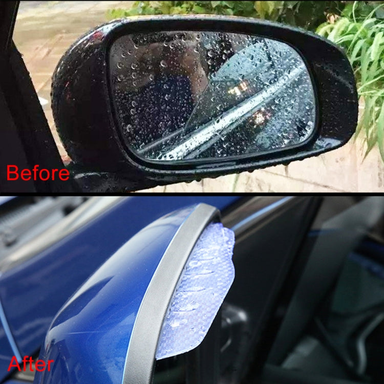 1 Pair 3R-2156 Universal Car Rearview Mirror Rain Blades Mirror Eyebrow Rain Cover (Black) - Convex Mirror & Accessories by 3R | Online Shopping UK | buy2fix