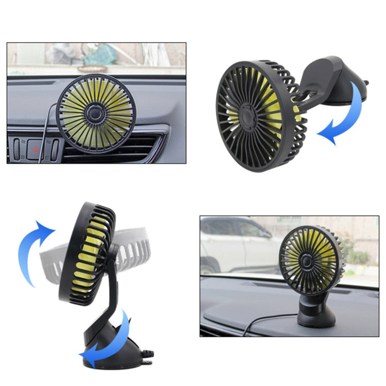 F402 Portable Car Center Console Sucker Electric Cooling Fan with Aromatherapy by buy2fix
