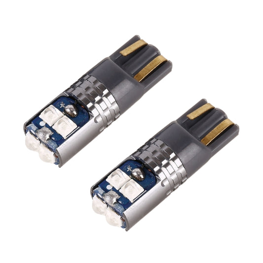 2 PCS T10 / W5W / 168 DC12-24V / 1.8W / 6000K / 140LM Car Clearance Light 4LEDs SMD-3030 Lamp Beads with Decoding & Constant Current (Blue Light) - Clearance Lights by buy2fix | Online Shopping UK | buy2fix