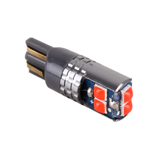 2 PCS T10 / W5W / 168 DC12-24V / 1.8W / 6000K / 140LM Car Clearance Light 4LEDs SMD-3030 Lamp Beads with Decoding & Constant Current (Red Light) - Clearance Lights by buy2fix | Online Shopping UK | buy2fix