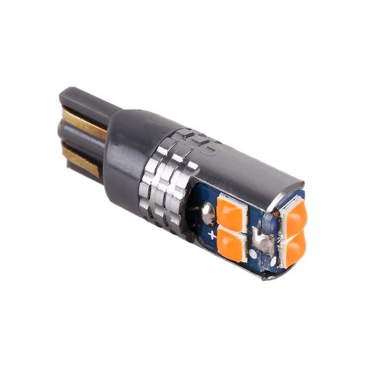 2 PCS T10 / W5W / 168 DC12-24V / 1.8W / 6000K / 140LM Car Clearance Light 4LEDs SMD-3030 Lamp Beads with Decoding & Constant Current (Yellow Light) - Clearance Lights by buy2fix | Online Shopping UK | buy2fix