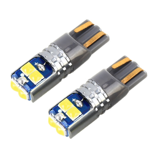 2 PCS T10 / W5W / 168 DC12-24V / 1.8W / 6000K / 140LM Car Clearance Light 4LEDs SMD-3030 Lamp Beads with Decoding & Constant Current(White Light) - Clearance Lights by buy2fix | Online Shopping UK | buy2fix