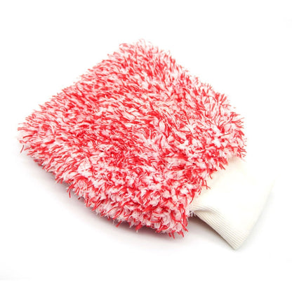 Microfiber Dusting Mitt Car Window Washing Cleaning Cloth Duster Towel Gloves (Red) by buy2fix