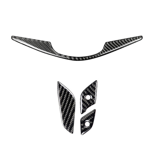 4 in 1 Car Carbon Fiber Steering Wheel Button Decorative Sticker for Cadillac xt5 2016-2017, Left and Right Drive Universal - Car Interior Mouldings by buy2fix | Online Shopping UK | buy2fix