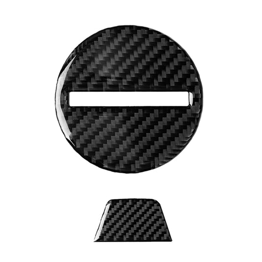 2 in 1 Car Carbon Fiber Steering Wheel Button Decorative Sticker for Chevrolet Camaro 2017-2019, Left and Right Drive Universal by buy2fix