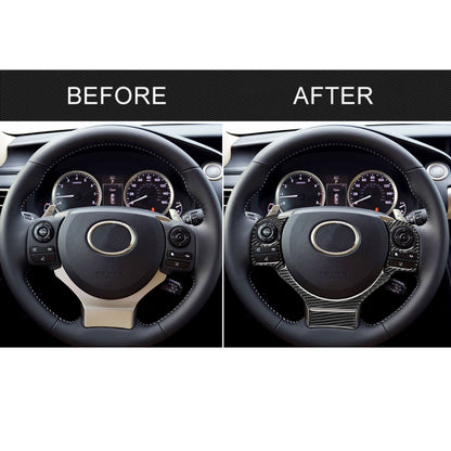 4 in 1 Car Carbon Fiber Steering Wheel Button Decorative Sticker for Lexus IS250 NX200 200t 300h, Left and Right Drive Universal - Car Interior Mouldings by buy2fix | Online Shopping UK | buy2fix