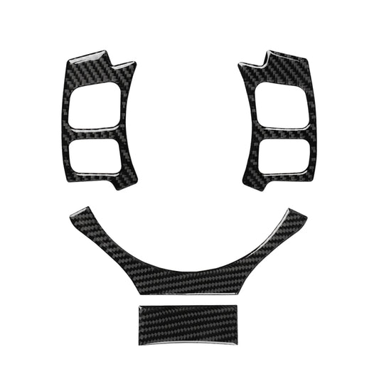 4 in 1 Car Carbon Fiber Steering Wheel Button Decorative Sticker for Lexus IS250 NX200 200t 300h, Left and Right Drive Universal -  by buy2fix | Online Shopping UK | buy2fix
