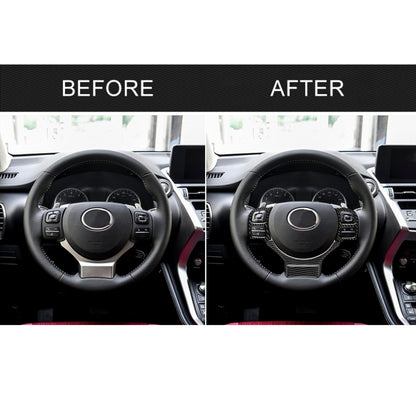4 in 1 Car Carbon Fiber Steering Wheel Button Decorative Sticker for Lexus IS250 NX200 200t 300h, Left and Right Drive Universal -  by buy2fix | Online Shopping UK | buy2fix