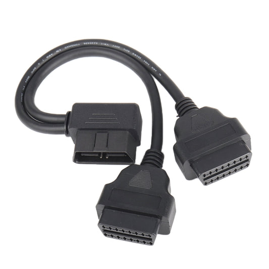 16PIN Car L Shape 90 Degree Connect OBD Diagnostic Extended Cable OBD2 Male to Female Cable - Cables & Connectors by buy2fix | Online Shopping UK | buy2fix