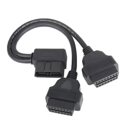 16PIN Car L Shape 90 Degree Connect OBD Diagnostic Extended Cable OBD2 Male to Female Cable - Cables & Connectors by buy2fix | Online Shopping UK | buy2fix