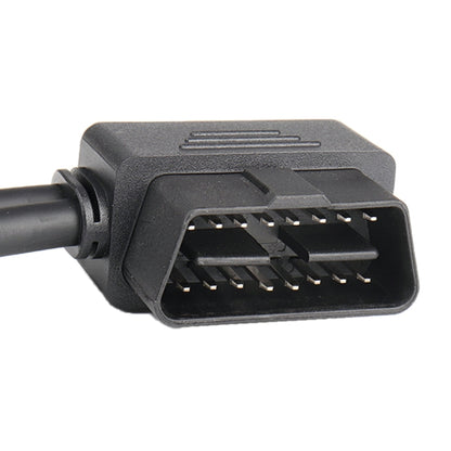 16PIN Car L Shape 90 Degree Connect OBD Diagnostic Extended Cable OBD2 Male to Female Cable - Cables & Connectors by buy2fix | Online Shopping UK | buy2fix
