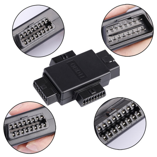 16PIN Car OBD Diagnostic Extended Plug OBD2 Splitter - Cables & Connectors by buy2fix | Online Shopping UK | buy2fix