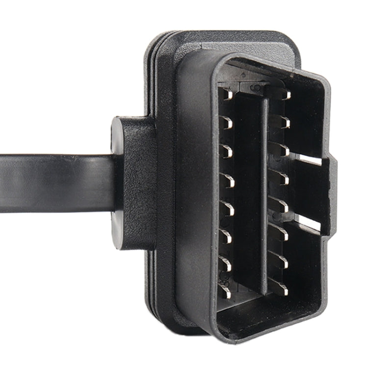 16PIN Car Ultra-thin OBD Diagnostic Extended Cable OBD2 Cable with Switch - Cables & Connectors by buy2fix | Online Shopping UK | buy2fix