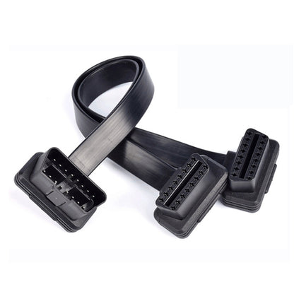 2 in 1 16PIN Car Elbow OBD Diagnostic Extended Cable OBD2 Cable - Cables & Connectors by buy2fix | Online Shopping UK | buy2fix