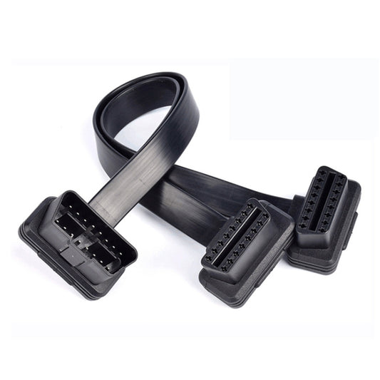 2 in 1 16PIN Car Elbow OBD Diagnostic Extended Cable OBD2 Cable - Cables & Connectors by buy2fix | Online Shopping UK | buy2fix
