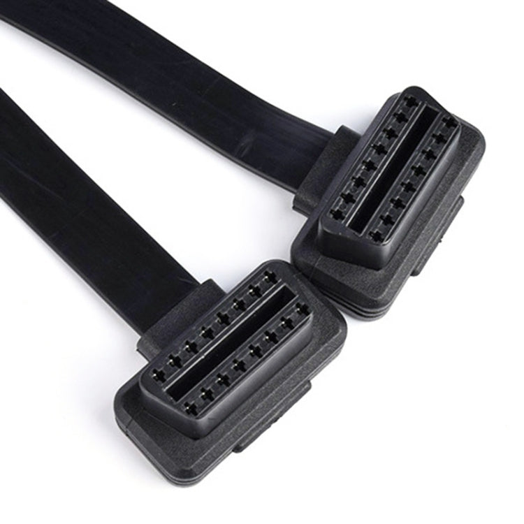 2 in 1 16PIN Car Elbow OBD Diagnostic Extended Cable OBD2 Cable - Cables & Connectors by buy2fix | Online Shopping UK | buy2fix
