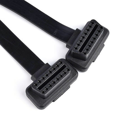 2 in 1 16PIN Car Elbow OBD Diagnostic Extended Cable OBD2 Cable - Cables & Connectors by buy2fix | Online Shopping UK | buy2fix
