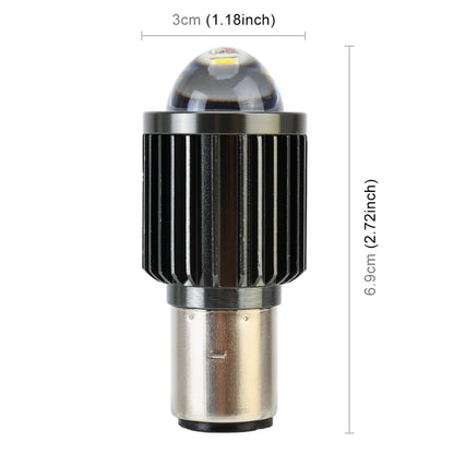 BA20D DC12-80V / 10W / 6000K / 3000K / 800LM Bicolor Motorcycle Headlights with Projector Lens by buy2fix