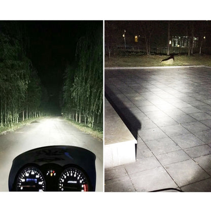 BA20D DC12-80V / 10W / 6000K / 3000K / 800LM Bicolor Motorcycle Headlights with Projector Lens by buy2fix