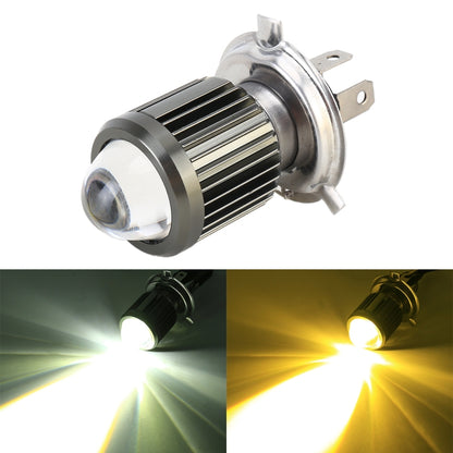 H4 DC12-80V / 10W / 6000K / 3000K / 800LM Bicolor Motorcycle Headlights with Projector Lens by buy2fix