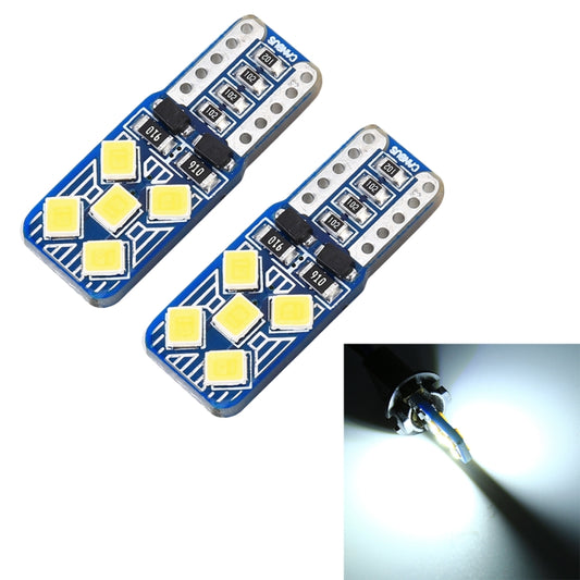 2 PCS T10 / W5W / 168 DC12V 1.8W 6000K 130LM 10LEDs SMD-2835 Car Reading Lamp Clearance Light, with Decoder - Clearance Lights by buy2fix | Online Shopping UK | buy2fix