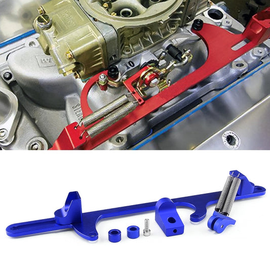 Car Modification Accessories Aluminum Alloy 4500 Series Cable Base Throttle Bracket Throttle Valve Cable(Blue) - Engine Fittings by buy2fix | Online Shopping UK | buy2fix