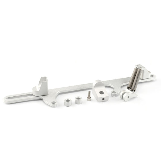 Car Modification Accessories Aluminum Alloy 4500 Series Cable Base Throttle Bracket Throttle Valve Cable(Silver) - Engine Fittings by buy2fix | Online Shopping UK | buy2fix