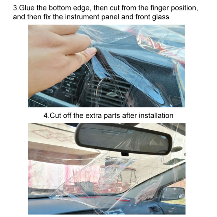 Car Quarantine Transparent Anti-spray Shield Anti-Saliva Protective Film, Driver Seat Universal by buy2fix