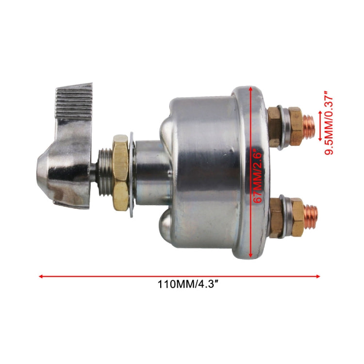 12V 125A Master Battery Disconnect Battery Switch Power Isolator Cut Off Kill Switch for UVT ATV Marine - Car Switches by buy2fix | Online Shopping UK | buy2fix