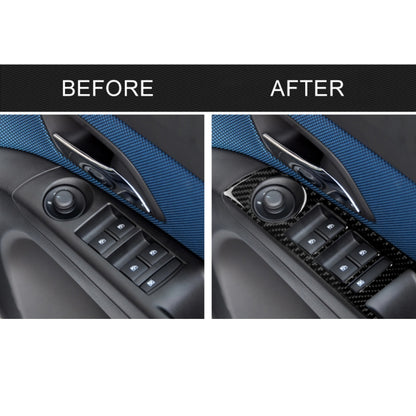 Car Carbon Fiber Window Lift Switch Panel Decorative Sticker for Chevrolet Cruze 2009-2015, Right Drive by buy2fix