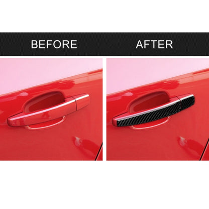 Car Carbon Fiber Door Handle Decorative Sticker for Chevrolet Cruze 2009-2015, Left and Right Drive Universal by buy2fix