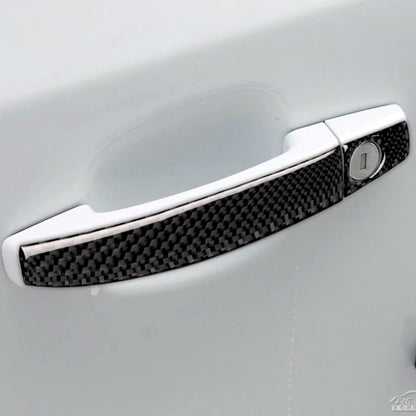 Car Carbon Fiber Door Handle Decorative Sticker for Chevrolet Cruze 2009-2015, Left and Right Drive Universal by buy2fix
