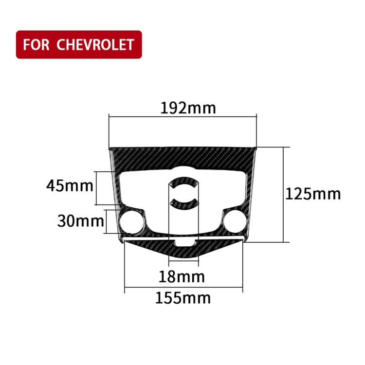 Car Carbon Fiber CD Panel Decorative Sticker for Chevrolet Cruze 2009-2015, Left and Right Drive Universal by buy2fix