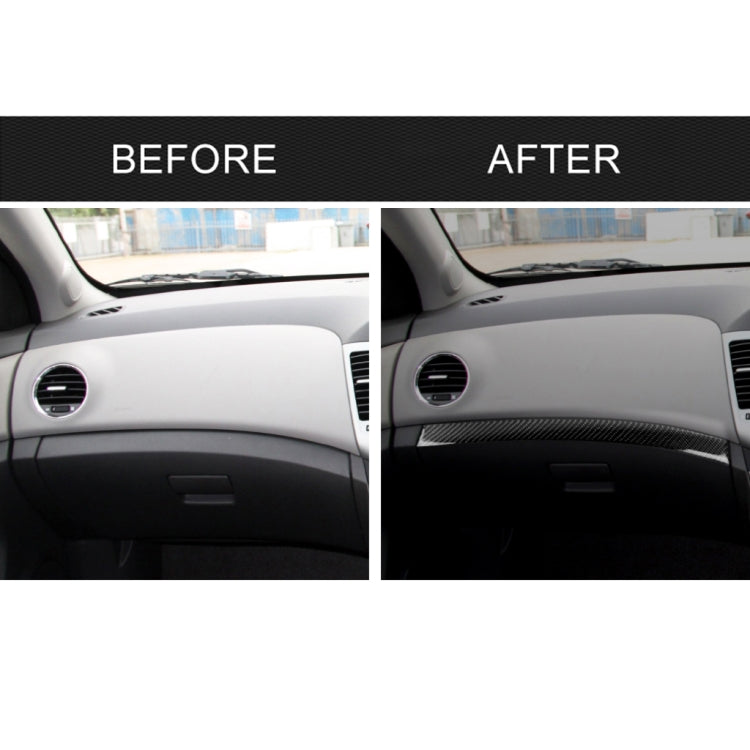 Car Carbon Fiber Dashboard Decorative Stripe for Chevrolet Cruze 2009-2015, Right Drive by buy2fix