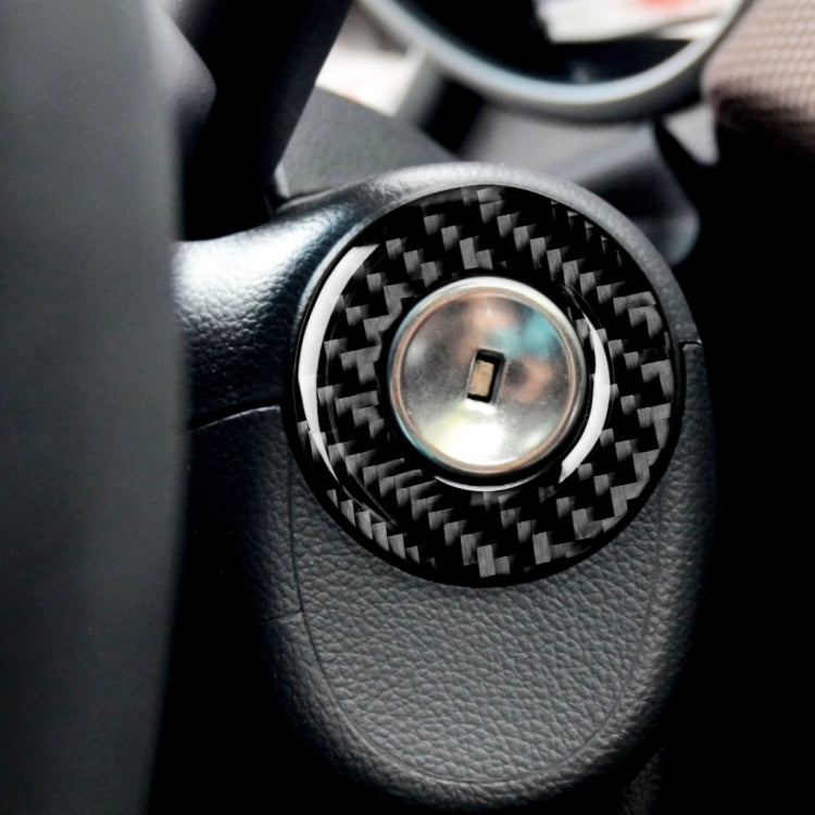 Car Carbon Fiber Lighter Key Ring Decorative Sticker for Chevrolet Cruze 2009-2015, Left and Right Drive Universal by buy2fix