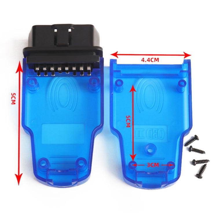 Car OBD 2 Male Connector OBD Plug Fingerprint Case - Cables & Connectors by buy2fix | Online Shopping UK | buy2fix